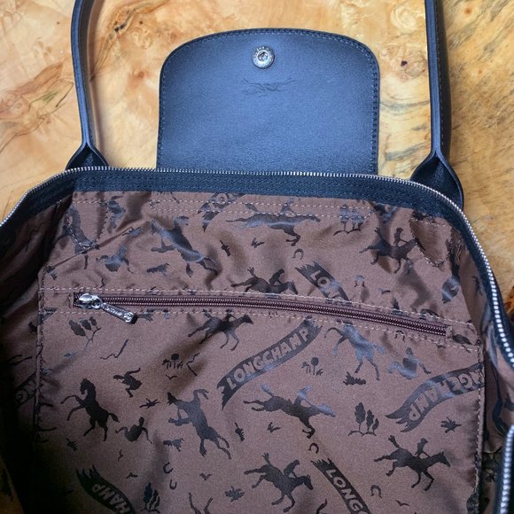 Longchamp "Le Pliage Cuir" Large Leather tote - Picture 10 of 10